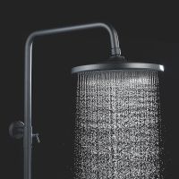 Душевая система Rose R39H R3936H Черная матовая — фото 3, Душевые стойки