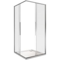 Душевой уголок Good Door Idea CR-100-C-CH 100х100 профиль Хром стекло прозрачное — фото 1, Душевые уголки