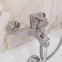 Товар: Смеситель для ванны Laparet Legna Plus N3033602LPT Хром - фото 2 Смеситель для ванны Laparet Legna Plus N3033602LPT Хром — фото 2, Для душа и ванны