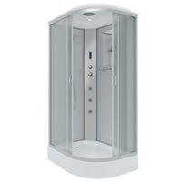 Душевая кабина Niagara Classic NG-3312-14LF (120х80х215) низкий поддон(13см),стекло матовое,3 места — фото 1, Душевые кабины