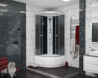 Товар: Душевая кабина Niagara Eco NG-7507-14BLACK (80х80х215) высокий поддон(40см),стекло мозаика,4 места - фото 3 Душевая кабина Niagara Eco NG-7507-14BLACK (80х80х215) высокий поддон(40см),стекло мозаика,4 места — фото 3, Душевые кабины