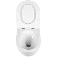 Унитаз Bond Oval F10-10 подвесной Белый с сиденьем Микролифт — фото 6, Подвесные унитазы