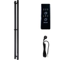 Электрический полотенцесушитель Маргроид Inaro профильный 1200x60 Inaro-1206-1081-9005R правый Черны — фото 1, Электрические полотенцесушители