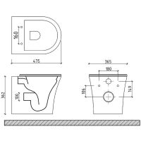 Унитаз Maretti Elio EL10PBM64-844 подвесной с сиденьем Микролифт — фото 8, Подвесные унитазы
