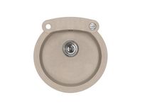 Мойка для кухни ROLL 10 GRANITAL CARBON-G91 510x530x200;1x с сифоном 1105296 — фото 1, Кухонные мойки