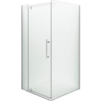 Душевой уголок Erlit Comfort 100х100 ER10110H-C1 профиль Хром стекло прозрачное — фото 1, Квадратные душевые уголки