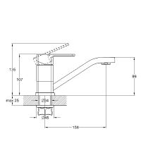 Смеситель для кухни G-Lauf GOR4-B058 Хром — фото 2, Смесители для кухни