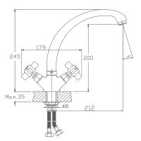 Товар: Смеситель для кухни Haiba Хром арт-HB4218 - фото 2 Смеситель для кухни Haiba Хром арт-HB4218 — фото 2, Смесители для кухни