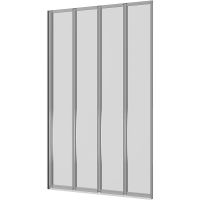 Шторка на ванну Ambassador Bath Screens 90х140 16041110R профиль Хром стекло CrystalPure — фото 6, Складные шторки для ванной