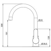 Смеситель для кухни Laparet Molera N3063402LPT Хром — фото 6, Смесители для кухни