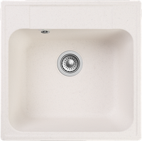 GRANFEST Мойка QUARZ 48 1-чаша 480*480мм белый арт.GF-Z- — фото 1, Кухонные мойки