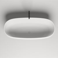 Ванна из искусственного камня Salini Greca 180х80 103121M Белая матовая — фото 3, Ванны из искусственного камня