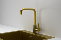 Granula-7110, ЗОЛОТО САТИН, СМЕСИТЕЛЬ КУХОННЫЙ — фото 1, Смесители для кухни