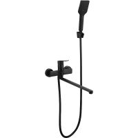 Смеситель для ванны ESKO Singapore Black SB 31 универсальный Черный матовый — фото 1, Смеситель для ванны