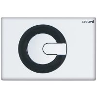 Клавиша смыва Creavit Power GP5001.02 Черно-белая — фото 1, Кнопки смыва