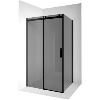 Душевой уголок Ambassador Benefit 130x110 19022202HBB-110HBB профиль Черный стекло тонированное — фото 1, Душевые уголки