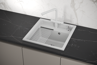 Товар: Granula-KS-5002, АРКТИК (БЕЛЫЙ) кухонная мойка, кварц - фото 2 Granula-KS-5002, АРКТИК (БЕЛЫЙ) кухонная мойка, кварц — фото 2, Кухонные мойки