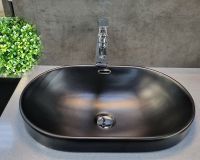 Раковина CeramaLux 60 5006CMB Черная матовая — фото 5, Раковины накладные