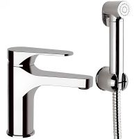 Смеситель для раковины Remer Class Line L10SHW с гигиеническим душем Хром — фото 1, Смесители для раковины