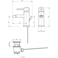 Смеситель для биде Veragio Giamina VR.GMN-5420.CR Хром — фото 2, Смесители для биде
