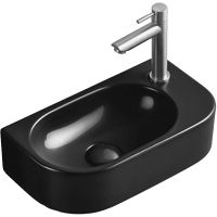 Раковина CeramaLux 40 78204LB Черная глянцевая — фото 1, Мини-раковины