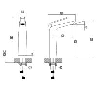 Смеситель для раковины Lemark Melange LM4909CW Белый Хром — фото 5, Смесители для раковины