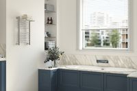 Водяной полотенцесушитель Сунержа Богема+ 600х500 00-0223-6050 с полкой Хром — фото 2, Водяные полотенцесушители