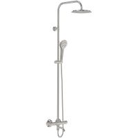 Душевая система Melodia della vita Rock MSC00110С с термостатом Хром — фото 1, Душевые стойки