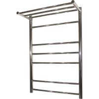 Водяной полотенцесушитель Melodia della vita Shelf Eco 50х80 П6 MTRSO5080 с полкой Полированная стал — фото 1, Водяные полотенцесушители