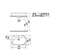 Раковина Creavit Topic 70 TP172-00CB00E-0000 Белая — фото 2, Раковины накладные