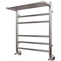 Водяной полотенцесушитель Point Аврора PN10156P П5 500x600 с полкой Хром — фото 1, Водяные полотенцесушители