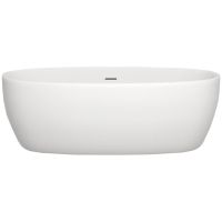 Ванна из искусственного камня Salini Luce 170х85 100121M Белая матовая — фото 5, Ванны из искусственного камня