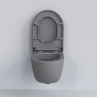 Товар: Унитаз Ambassador Abner 103T20301R-102T20301 подвесной Серый матовый с сиденьем Микролифт - фото 2 Унитаз Ambassador Abner 103T20301R-102T20301 подвесной Серый матовый с сиденьем Микролифт — фото 2, Подвесные унитазы