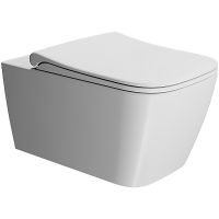 Унитаз GSI Nubes 961509 подвесной Белый матовый без сиденья — фото 1, Унитазы