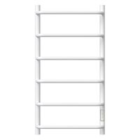 Полотенцесушитель электрический Point Ника PN08848W П6 400x800 диммер справа, белый — фото 1, Электрические полотенцесушители