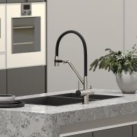 Смеситель для кухни Sancos Dora SC4003BN Никель брашированный Черный — фото 8, Смесители для кухни