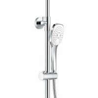 Душевая система Haiba Белый Хром арт-HB24505-8 — фото 4, Душевые стойки