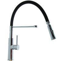 Смеситель для кухни Accoona A4890F-1 Хром Черный — фото 7, Смесители для кухни