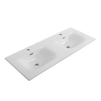 Керамическая раковина с двумя чашами CEZARES CZR-8099-120-2 — фото 1, Раковины