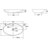 Товар: Раковина-чаша Point Виктория 51 PN43066 Белая - фото 5 Раковина-чаша Point Виктория 51 PN43066 Белая — фото 5, Раковины