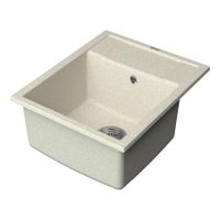 Мойка кухонная Point Римо 60 PN3010BG, светло-бежевый — фото 3, Кухонные мойки