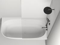 Ванна из искусственного камня Salini Sofia Corner R 170х85 102514G Белая глянцевая — фото 2, Ванны из искусственного камня