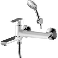 Смеситель для ванны Rossinka W35-33 Белый Хром — фото 1, Смеситель для ванны