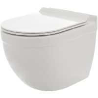 Унитаз AQUAme AQM2006 подвесной Белый глянец с сиденьем Микролифт — фото 1, Подвесные унитазы