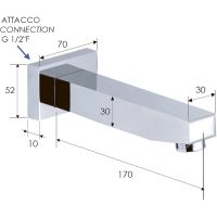 Товар: Излив для смесителя Remer 91S Хром - фото 2 Излив для смесителя Remer 91S Хром — фото 2, Смесители для биде