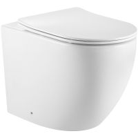 Унитаз Iberica Blanca Bilbao Alto IB.BLA.331.1B1 приставной с сиденьем Микролифт — фото 1, Приставные унитазы