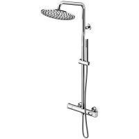 Душевая система Gattoni Circle Two KIT/TS60C0 с термостатом Хром — фото 1, Душевые стойки