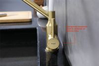 Смеситель для кухни Raglo R81.62.03 Золото матовое Белый — фото 3, Смесители для кухни