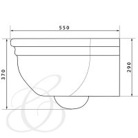 Товар: Унитаз Caprigo Boheme DW10 подвесной без сиденья - фото 2 Унитаз Caprigo Boheme DW10 подвесной без сиденья — фото 2, Унитазы