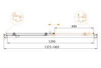 Товар: Душевая дверь CEZARES GIUBILEO-BF-1-140-C-G - фото 2 Душевая дверь CEZARES GIUBILEO-BF-1-140-C-G — фото 2, Раздвижные душевые двери
